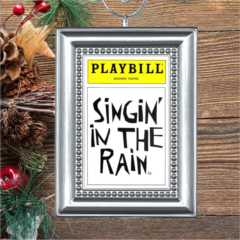 Singin In The Rain‎ Broadway Musical Playbill Christmas Tree Ornament